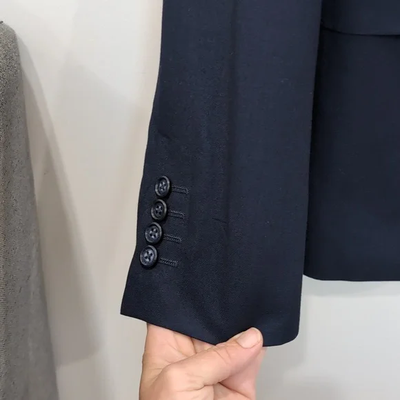 1670 | Men's Dark Navy Johnny Slim Fit Button Up Blazer - Picture 4 of 7